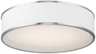 Maxim Prime 20" Wide Satin Nickel Drum Led Ceiling Light New. Price: $246.40.
