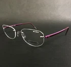 Silhouette Eyeglasses Frames 6693 6052 7642 Zenlight Purple Rimless 53-19-140 New. Price: $199.99.