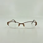 Liz Claiborne L417 FL9 Eyeglasses Frames Half Rim Brown Womens 48-17-135 4100 Pre-owned. Price: $21.99.