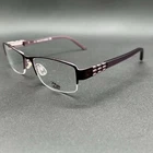 Saks Fifth Ave 288 0FS7 Half-rim Eyeglasses Frame Plum 53-17-135 Display New. Price: $74.95.