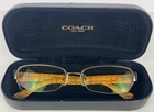 Coach Hc 5027B Cecily 9094 Dark Brown Tortoise 52 17 135 Eyeglasses Frames Only Pre-owned. Price: $17.99.