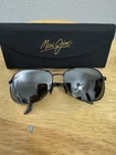 Maui Jim Akoni MJ-117-02 Aviator Sunglasses Polarized Gunmetal/neutral Grey Pre-owned. Price: $160.00.