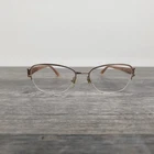 Versace Eyeglasses Mod. 1215-B 1052 Rose Gold Crystals Half Rim Italy 53 16 135 Pre-owned. Price: $29.99.