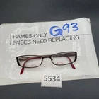Jill Stuart Eyeglass Frame JS005-1 Gold Copper 50-17-135MM G93 Pre-owned. Price: $14.38.