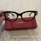 Cartier CT0372O 001 Black Cat Women's Eyeglass Frames Plastic Full Rim New. Price: $900.05.