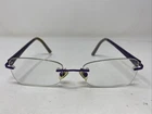 Marchon Airlock AL820/80 254 52-18-135 Violet Rimless Eyeglasses Frame OO68 Pre-owned. Price: $36.00.