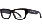 Balenciaga BB0376O 002 Eyeglasses Men's Havana Full Rim Rectangle Shape 54MM New. Price: $249.95.