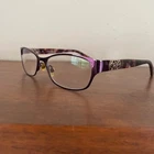 Kay Unger K143 Eyeglasses Purple Tortoiseshell Frames Only 52-17-135 Pre-owned. Price: $20.00.