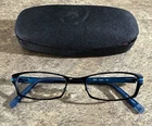 Converse Grab Full Rim Metal Eyeglasses Frames Black/blue W/case 49-17-135MM G11 Pre-owned. Price: $19.99.