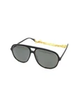 Gucci GG1077S Aviator Sunglasses Black With Case Fashion Accessories B124 Pre-owned. Price: $649.79.