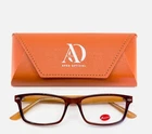 New Retro R161 Brown/yellow Caramel Rectangle Full Rim Eyeglasses 52-17-140 B:34. Price: $39.99.
