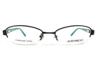 Adensco Eyeglasses Frames Denise 003 Black Blue Oval Half Rim 50-17-130 New. Price: $68.59.