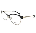 Coach Eyeglasses Frames Hc 5111 9346 Black Gold Cat Full Rim 53-17-140 New. Price: $79.99.