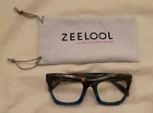 Zeelool Ovrsized Tortoise Blue Square Rectangle Glasses Frames 53-22-146 Pre-owned. Price: $18.89.