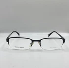 Giorgio Armani GA832 003 Matte Black Titanium Metal Semi-rim Frame 52-20-140 New. Price: $107.60.