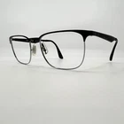 Ray-ban Eyeglasses Mens Black Silver Rb 6363 2861 Square Frames 54-18-145 Pre-owned. Price: $79.99.