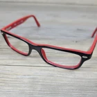 Ray-ban Eyeglasses Frames Rb 1535 3573 Black Red Script Logo Kids 48-16-130 Pre-owned. Price: $19.99.