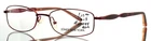 Jones New York J470 Burgundy Womens Rectangle Eyeglasses 52-17-135 B:29. Price: $29.99.