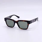 Versace Havana Squared Monogram Sunglasses VE4421F - 108/V8 Authentic New. Price: $150.00.