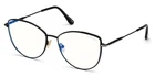 New Tom Ford TF5667-B 001 Shiny Black/clear Blue Light Block 55MM Authentic. Price: $139.20.