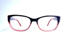 Ann Taylor Black & Pink Clear Ombre Wayfarer Glasses AT301 C01 53 16 135 Pre-owned. Price: $36.00.