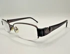 Valentino Half Rim Eyeglasses Frames 5724 0Z1T Purple Logo Italy 53-16-130 Pre-owned. Price: $28.88.