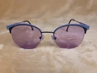 Dutz DZ836 Women's Round Rimless Glasses In Purple/green/gray 48MM Frames Only Pre-owned. Price: $95.00.