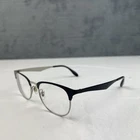 Ray-ban RB6346 2861 Black/silver Split Eyeglasses 50-19-140 Frames Only Pre-owned. Price: $49.98.