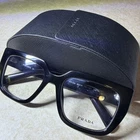 Prada A03V 16K1O1 Shiny Black Square Eyeglass Frames 52-18 140 Real/excellent Pre-owned. Price: $124.99.