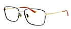 Gucci GG0576OK 004 52MM Black Gold Square Eyeglasses Frames Italy Unisex Pre-owned. Price: $99.90.