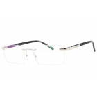 Charriol Men's Eyeglasses Shiny Silver/grey Horn Metal Rimless Frame PC75112 C02 New. Price: $100.89.