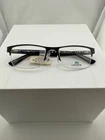 Lacoste L2237 Matte Black 002 Rectangular Half Rim 55-19-145 Nwt New. Price: $34.00.