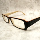 Versace Black Tan Layered Eyeglasses Frames Only Mod 3086 659 50-17-135 Pre-owned. Price: $61.16.
