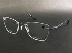 Airlock Eyeglasses Frames Skye 202 502 Purple Rimless Cat Titanium 52-18-140 New. Price: $119.99.