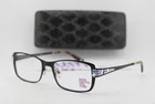 New Jimmy Crystal York Corfu Black Havana Purple Authentic Eyeglasses 54-18. Price: $100.62.