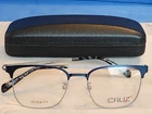 New Men's Cruz Eyeglass Frame Riverview Drive Navy Metal 51-18-145. Price: $69.95.