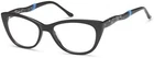 Capri Optics Biggu B779 Women's Eyeglasses 55-18-150 Black/sky Blue W/ Soft Case New. Price: $49.95.