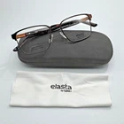 Elasta By Safilo Eyeglasses Frames E3124 4IN Brown Rectangle Full Rim 53-18-145 New. Price: $69.88.
