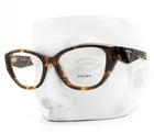 Prada Eyeglasses Vpr 21Z 14L-1O1 Polished Brown Havana 53MM W/case New. Price: $198.50.