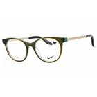Nike Women's Eyeglasses Olive/blue Laminate Acetate Round Frame 7173 317 New. Price: $47.39.