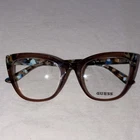 Guess GU2674 045 Brown Tortoise Plastic Cat Eyeglasses 53-19-140 New. Price: $44.99.