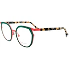 Face Bocca Cocto Womens Metal Eyeglass Frame 0017 Green Pink 50-21 New. Price: $342.97.