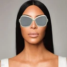 Celine Sunglasses Oversized Butterfly Mirrored Ivory Smoke CI40075I Rare New. Price: $1249.99.