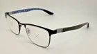Ray-ban Eyeglasses Frames Only RB8424 Black Blue Logo Full Rim 52-19-145 Pre-owned. Price: $31.88.