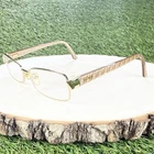 Fendi Eyeglasses Frames F1019 714 Womens Gold Rectangle Designer 54-16-135 Italy Pre-owned. Price: $60.00.