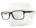 Ralph Lauren Eyeglasses 2123 5489 Shiny Black Silver Pony 56MM W/case New. Price: $89.50.
