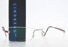 Lindberg Glasses Frame 2021 Col U39 Strip Titanium Rimless Red Rectangular Light New. Price: $295.58.