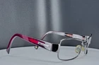 Vtg Anne Klein AKNY4117 335/44 Gunmetal Red Rectangle Eyeglasses Frames Only Pre-owned. Price: $34.99.