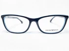 New Emporio Armani EA3052 5350 Womens Black/azure Modern Eyeglasses Frames 54/16. Price: $112.49.