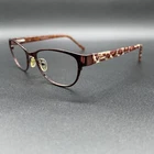 Dea DE-02032 Cat Eyeglasses Frame Brown Leopard Print Flex 53-18-140 Used Pre-owned. Price: $24.00.